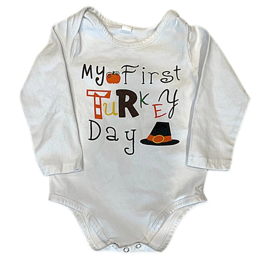 Thanksgiving Baby Bodysuit Size 12-18 Months